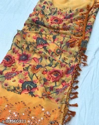 Brasso Mirror Sare With Blouse Piece  - Similar Products Available