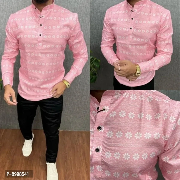 Fancy Cotton Kurta For Men - 2Xl