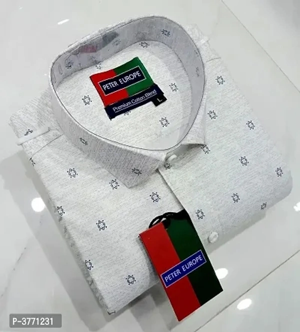 Cotton  Long Sleeves Slim Fit Shirt - 2Xl