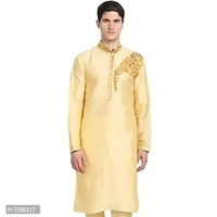 Men's Art Silk Kurta Top Only - Similar Products Available, S