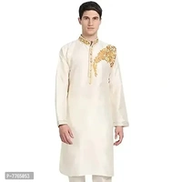 Men's Art Silk Kurta Top Only - Similar Products Available, S