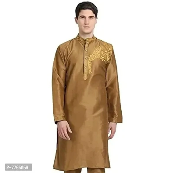 Men's Art Silk Kurta Top Only - Similar Products Available, l