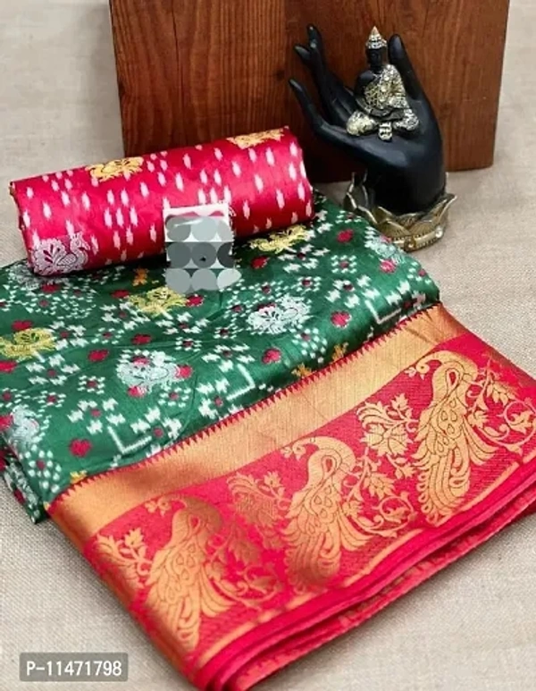 Cotton Printed Silk Saree