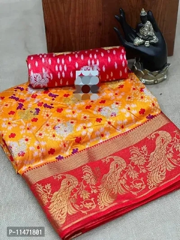 Cotton Printed Silk Saree
