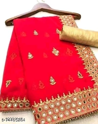 Georgette  Embroidered Saree - Similar Products Available