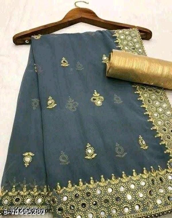 Gerogette Mirror Saree - Similar Products Available