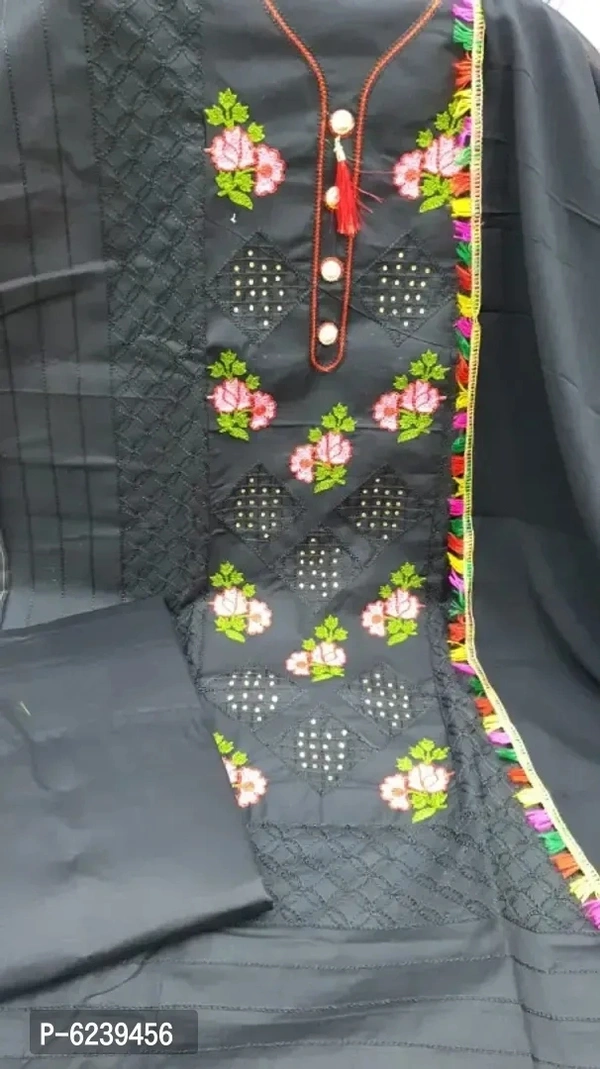 Cotton Embroidered Dress Material 
