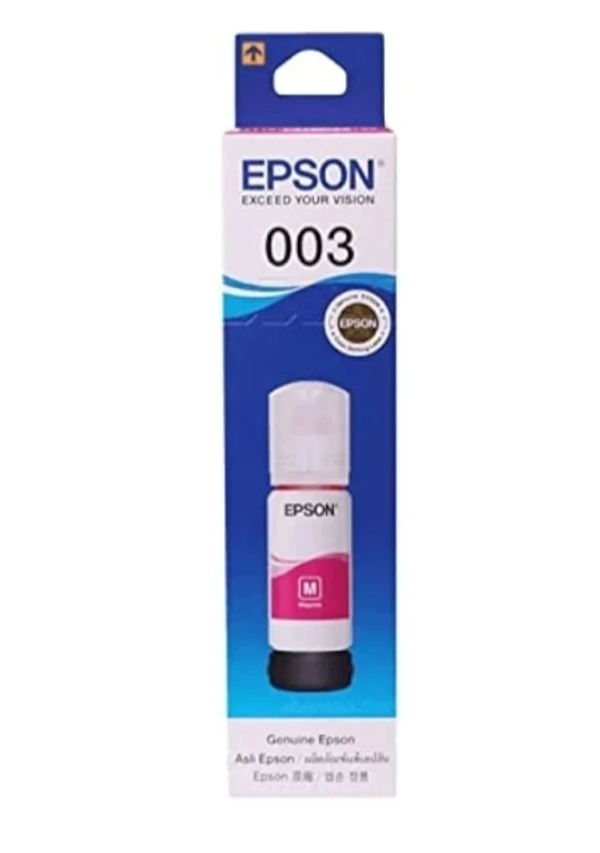 Epson 003 65ml Ink Bottle(Magenta) -Compatible With :L3110 /L3101/ L3150 / L4150 / L4160 / L6160 / L6170 / L6190 Epson Printer Models - 1 PCS