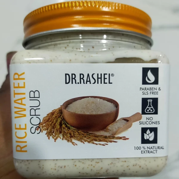 DR.RASHEL RICE WATER SCRUB  380ml - 1 PCS