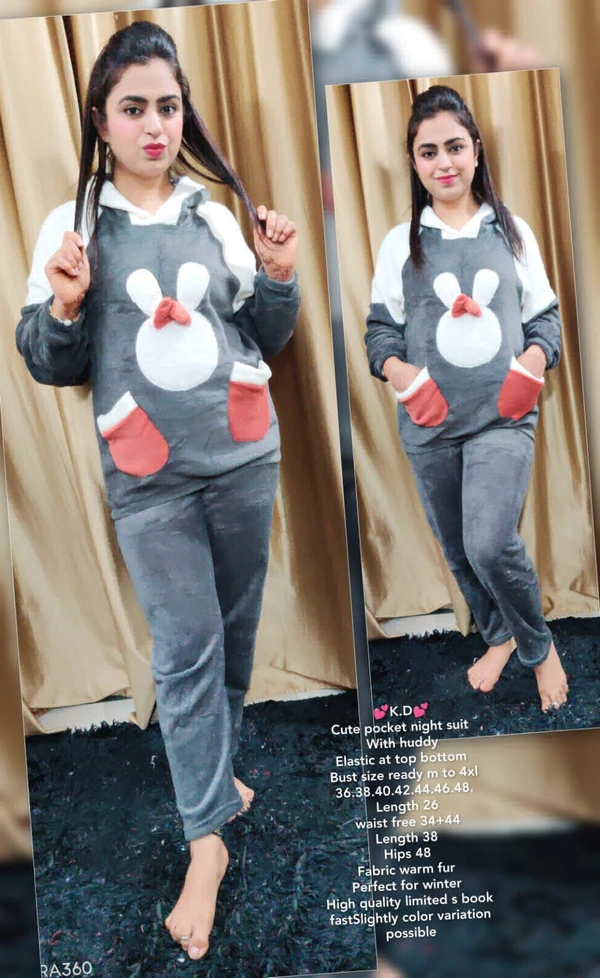 Cute pocket night suit  - 46