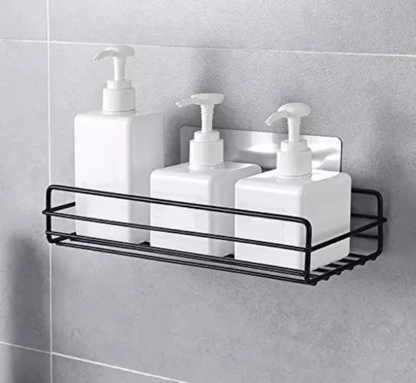 1 Layer Bath Metal Rack - 1 Pcs, Black