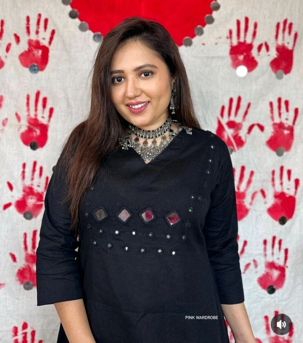 SF5 5634   New cotton Party Wear Look New A-line kurta with palzaa a-line Hand Work  kurta with palzaa set
 - 2XL-44