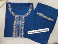 SF5 5638 New Cord Set Pure denim cotton with handwork paired  New Embriodery - L-40
