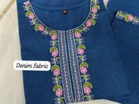 SF5 5638 New Cord Set Pure denim cotton with handwork paired  New Embriodery - XL-42