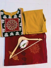LCJ 5650 NEW FULL EMBROIDERY YOKE STRAIGHT KURTI  PANT MALMAL DUPATTA ARRIVAL 
 - 2XL-44
