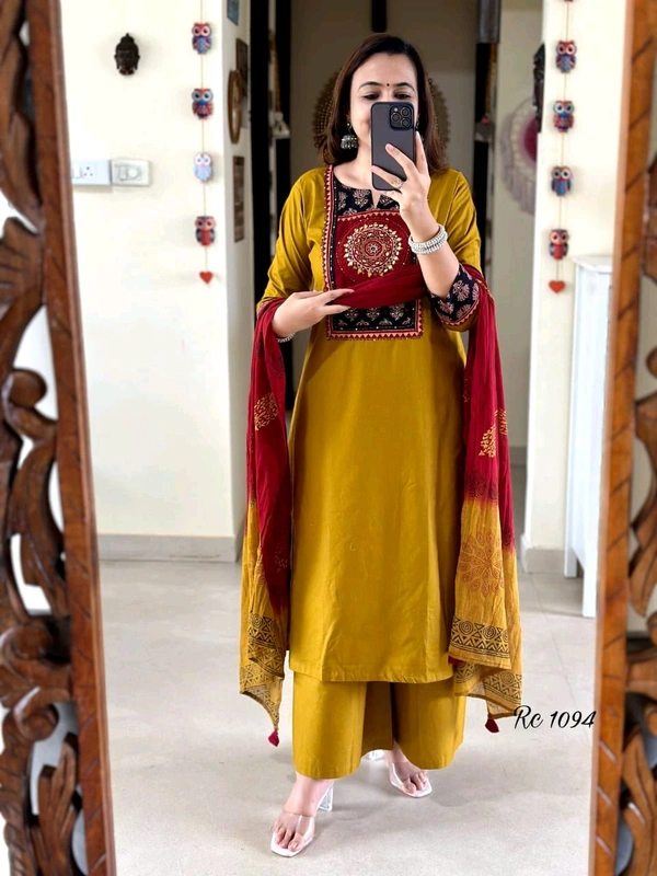 LCJ 5650 NEW FULL EMBROIDERY YOKE STRAIGHT KURTI  PANT MALMAL DUPATTA ARRIVAL 
 - 3XL-46