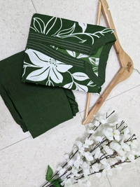 LCJ 5656  New Stylish  rayon  kottan kurti pant set 
 - Green, L-40