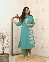 JKW 5657 *New RAYON Cotton  coord set Perfect Traditional  - XL-42