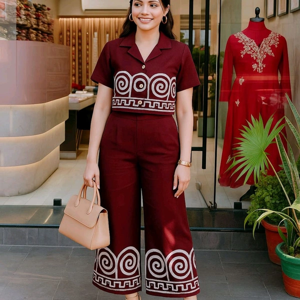 LCW 5661  New Design Launch.*Beautiful                    cotton Cord set Whit Side Pocket  - M-38