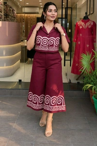 LCW 5661  New Design Launch.*Beautiful                    cotton Cord set Whit Side Pocket  - M-38