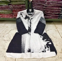 LCW 5675 New comfortable and beautiful Digital print Cotton Lilan cord set - L-40