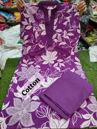 LCW 5684 *New lounch amazing Stylish  kurti pant set 
Very comfortable  and classy - Purple, 3XL-46