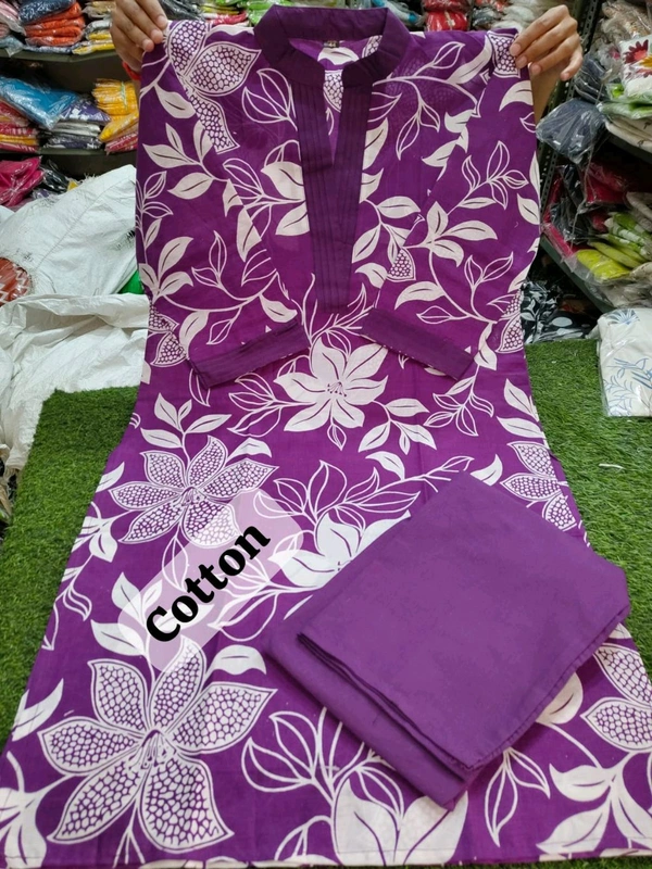 LCW 5684 *New lounch amazing Stylish  kurti pant set 
Very comfortable  and classy - Purple, 3XL-46