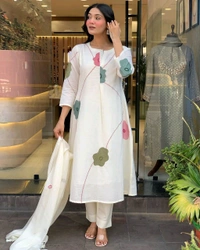 LCW 5699 *New Lonching  Beautiful Heavy qualit cotton  Top pant with Heavy  Embroidery  Work With Malmal Dupatta   - 2XL-44