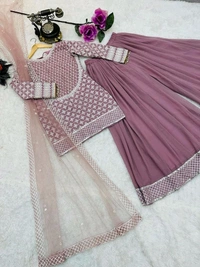 DSS 5701 BEAUTIFUL FOX GEORGETTE  SARARRA
SOFT NET  EMBROIDERY DUBAL SIQUNCE WORK - M-38