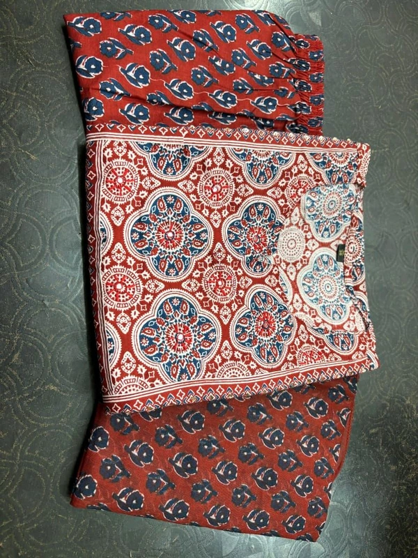 LCW 5709 *New beautiful Kurta Pant With  print dupatta sets Traditional wear Work Hand mirror work - Maroon, L-40