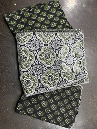 LCW 5709 *New beautiful Kurta Pant With  print dupatta sets Traditional wear Work Hand mirror work - Dark green, 3XL-46