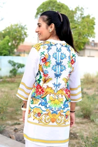 LCW 5712 Get ready for Cotton Lilan cord set*: CottonLilan  Digital Print on allover cord set* 
 - M-38