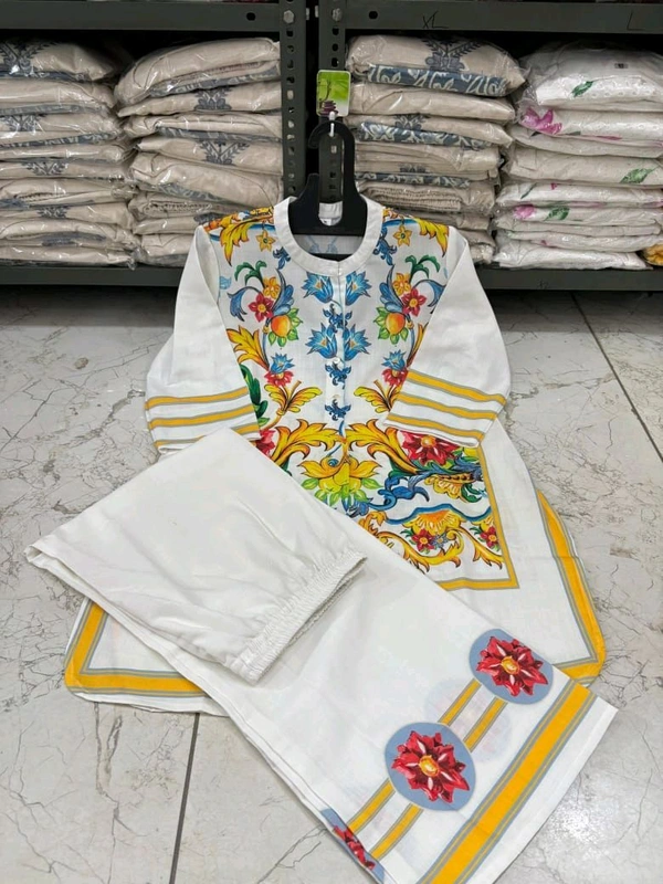 LCW 5712 Get ready for Cotton Lilan cord set*: CottonLilan  Digital Print on allover cord set* 
 - M-38