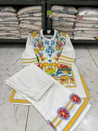 LCW 5712 Get ready for Cotton Lilan cord set*: CottonLilan  Digital Print on allover cord set* 
 - XL-42