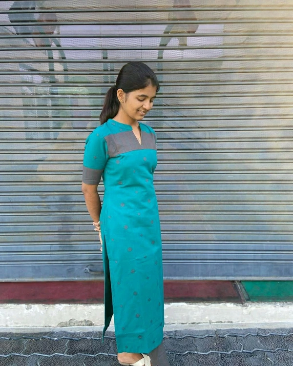 DSS 5713 New Daily Wear Cotton Slub Kurti Pent Set - M-38