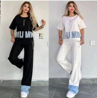 KD18  5768 *Imported Korean Stretchable  Co.ord set - Black, 2XL-44