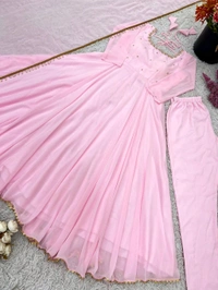 DSS 5772 *Presenting New Designer Collection In Faux Georgette With Embroidery Sequence Work Gown  - 2XL-44