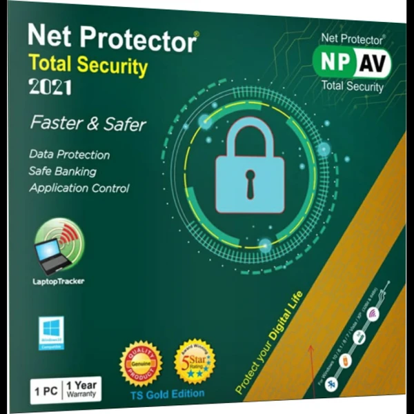 Net Protector Total Security (1 year Plan ) - 1 PCS