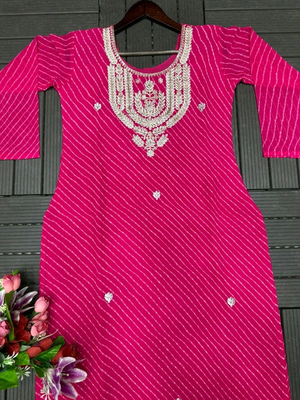 DSS 5779 New Party Wear Look Heavy Georgette With Embroidery Work  Top , Sarara With Dupatta  - Pink, L-40