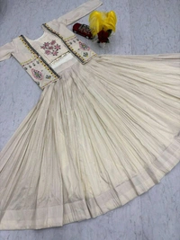 DSS 5782 pure Tissue Cotton  Summer Crop Top  Real Handwork and Read Diamond Work - L-40