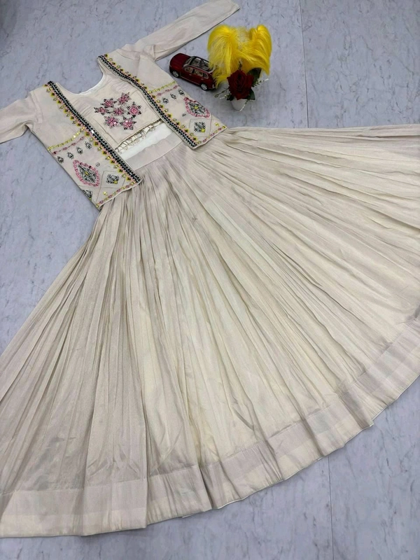DSS 5782 pure Tissue Cotton  Summer Crop Top  Real Handwork and Read Diamond Work - L-40