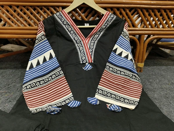 LCW 5784 New Beautiful Pure Cotton Kurti With Pant
 - Black, M-38