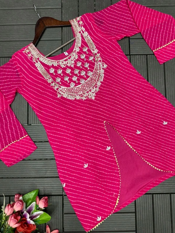 DSS 5792  New Party Look Heavy  Georgette  Top , Lehengha With Dupatta Embroidery Work With Border Lace - Rose pink, XL-42