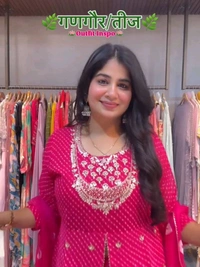 DSS 5792  New Party Look Heavy  Georgette  Top , Lehengha With Dupatta Embroidery Work With Border Lace - Rose pink, 2XL-44