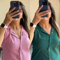 KDJ 3536 Beautiful Cotton Kurta Plazo Set - Pine Green, 38