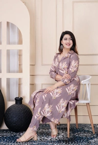 KDJ 2201 Rayon Dijital Print Cord Set - XL-42