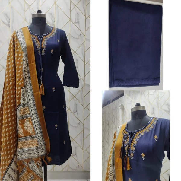 KDJ 2905 Premium Khadi Cotton Kurti - XL-42