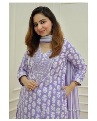 KDJ 1059 AFGANI PARATTAN POCKET KURTI DRESS - XL-42