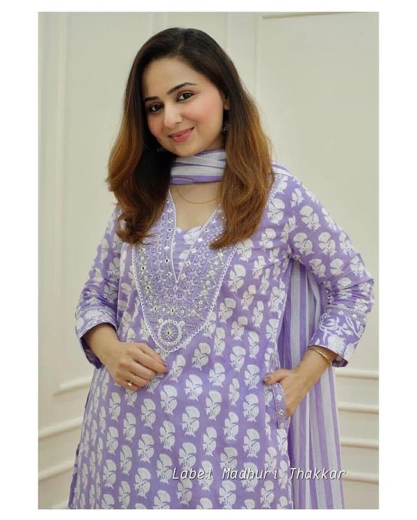 KDJ 1059 AFGANI PARATTAN POCKET KURTI DRESS - XL-42