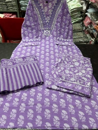 KDJ 1059 AFGANI PARATTAN POCKET KURTI DRESS - XL-42